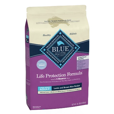 Blue Buffalo Life Protection Lamb & Brown Rice Recipe Large Breed Adult Dry Dog Food - 30lbs 6 Blue Buffalo Life Protection Lamb & Brown Rice Recipe Large Breed Adult Dry Dog Food - 30lbs - Image 6