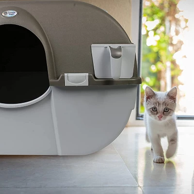 Omega Paw Roll 'n Clean Plastic Indoor Outdoor Automatic Self Cleaning Litter Box 1 Omega Paw Roll 'n Clean Plastic Indoor Outdoor Automatic Self Cleaning Litter Box