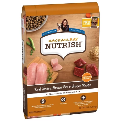 Rachael Ray Nutrish Turkey, Brown Rice & Venison Recipe Adult Super Premium Dry Dog Food - 13lbs 5 Rachael Ray Nutrish Turkey, Brown Rice & Venison Recipe Adult Super Premium Dry Dog Food - 13lbs - Image 5
