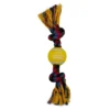 Buckle-Down Dog Toy Tennis Ball Rope Toy - Star Wars C3-PO Face Yellow + Multi Color Rope