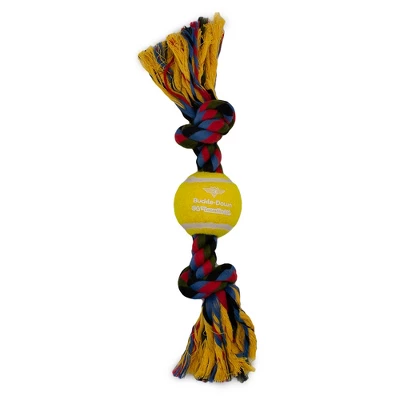 Buckle-Down Dog Toy Tennis Ball Rope Toy - Star Wars C3-PO Face Yellow + Multi Color Rope 1 Buckle-Down Dog Toy Tennis Ball Rope Toy - Star Wars C3-PO Face Yellow + Multi Color Rope