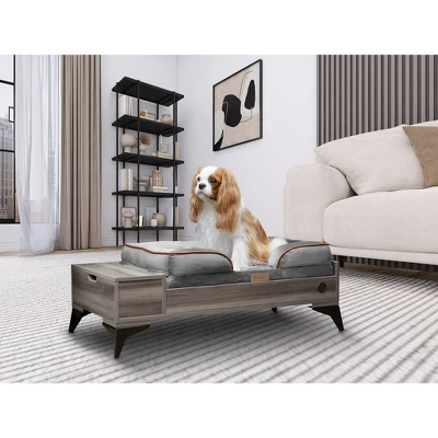 TailZzz Wyatt Wooden Pet Bed With Mattress Elevated Pet Bed Wooden Pet Bed With Storage Greenguard Gold Certified Wooden Pet Bed 9 TailZzz Wyatt Wooden Pet Bed With Mattress Elevated Pet Bed Wooden Pet Bed With Storage Greenguard Gold Certified Wooden Pet Bed - Image 9