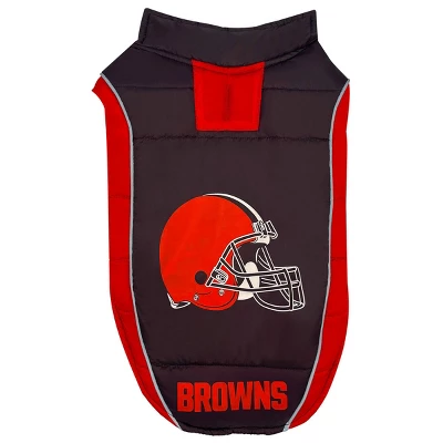 NFL Cleveland Browns Pets Puffer Vest 5 NFL Cleveland Browns Pets Puffer Vest - Image 5
