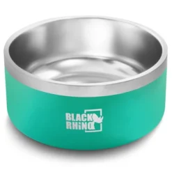 Black Rhino 64 Oz Double Insulated Stainless Steel Dog Bowls - Black -PawHut Sales Store GUEST 2fe76426 09f3 468e 9420 468981cacf02