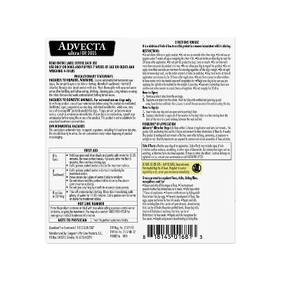 Advecta Pet Insect Flea Drops Treatment For Dogs - 4ct 1 Advecta Pet Insect Flea Drops Treatment For Dogs - 4ct