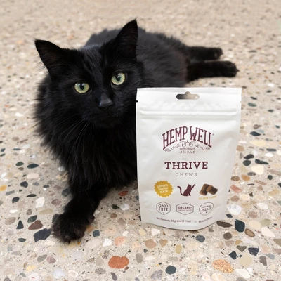 Hemp Well Thrive Cat Soft Chews For Everyday Health - 60 Ct. 4 Hemp Well Thrive Cat Soft Chews For Everyday Health - 60 Ct. - Image 4