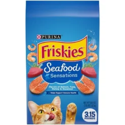 Purina Friskies Seafood Sensations With Flavors Of Salmon, Tuna, Shrimp & Seaweed Adult Complete & Balanced Dry Cat Food -PawHut Sales Store GUEST 30cd59c6 9e3c 4a7c bed1 bc123078f8d7