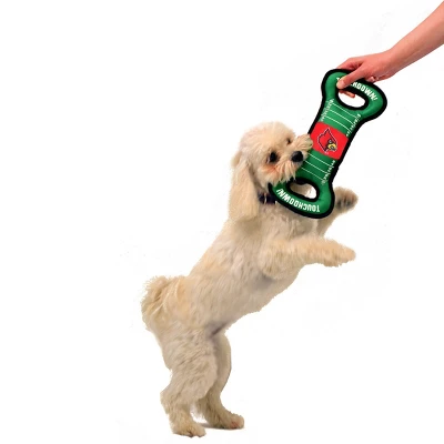 NCAA Louisville Cardinals Football Field Dog Toy 3 NCAA Louisville Cardinals Football Field Dog Toy - Image 3