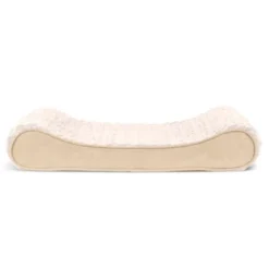 FurHaven Ultra Plush & Suede Luxe Lounger Gel Top Dog Bed