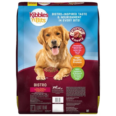 Kibbles 'n Bits Bistro Oven Roasted Beef Flavor With Vegetable And Apple Dry Dog Food - 45lbs 1 Kibbles 'n Bits Bistro Oven Roasted Beef Flavor With Vegetable And Apple Dry Dog Food - 45lbs
