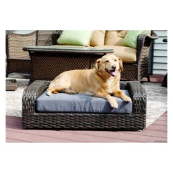 Iconic Pet Beds For Dogs And Cats - Rattan Sofa - Brown -PawHut Sales Store GUEST 35ea3901 b208 4a8a 864c 81db59d49b6f