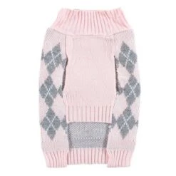 Luvable Friends Dogs And Cats Knit Pet Sweater, Pink Argyle -PawHut Sales Store GUEST 364a8fb8 4b45 43cd bbc7 82adda8e9ff8