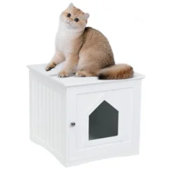 Tangkula Wooden Pet Cat House Litter Box Cat Washroom Nightstand Cat Storage Bench 19 Tangkula Wooden Pet Cat House Litter Box Cat Washroom Nightstand Cat Storage Bench -PawHut Sales Store GUEST 37a89bc5 1d15 4716 9332 affd60a0fd0a