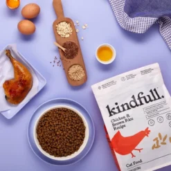 Chicken And Brown Rice Dry Cat Food - Kindfullâ„¢
