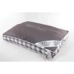 Precious Tails Rae Dunn Happy Place Orthopedic Cat And Dog Bed - Gray
