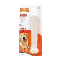 Nylabone Dura Chew Smooth Chicken Flavor White Dog Bone - Giant