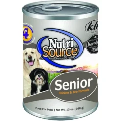NutriSource Senior Chicken & Rice Formula Wet Canned Dog Food - (13 Oz) Pack Of 12