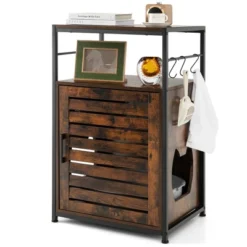 Costway Cat Litter Box Enclosure With Louvered Door& 3-Tier Shelf Cat House Side Table 20 Costway Cat Litter Box Enclosure With Louvered Door& 3-Tier Shelf Cat House Side Table -PawHut Sales Store GUEST 410b85df 1b95 4ba2 b839 924f51d00b6d