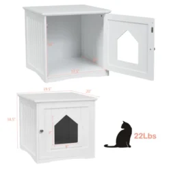 Tangkula Wooden Pet Cat House Litter Box Cat Washroom Nightstand Cat Storage Bench 18 Tangkula Wooden Pet Cat House Litter Box Cat Washroom Nightstand Cat Storage Bench -PawHut Sales Store GUEST 42872b18 c9ab 4ead 8c5d 508cc3bab206
