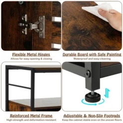 Costway Cat Litter Box Enclosure With Louvered Door& 3-Tier Shelf Cat House Side Table 15 Costway Cat Litter Box Enclosure With Louvered Door& 3-Tier Shelf Cat House Side Table -PawHut Sales Store GUEST 43b087c6 99ec 438d b899 abb71acc2362