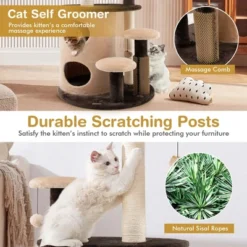 Costway 40'' Cat Tree Tower Multi-Level Activity Tree With 2-Tier Cat-Hole Condo -PawHut Sales Store GUEST 44204da6 c70c 4f4e 8a28 4699820fdd36