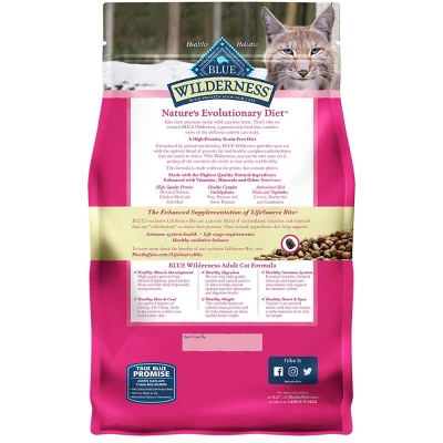 Blue Buffalo Wilderness High Protein Natural Adult Dry Cat Food With Salmon 1 Blue Buffalo Wilderness High Protein Natural Adult Dry Cat Food With Salmon