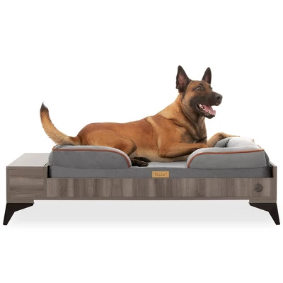 TailZzz Wyatt Wooden Pet Bed With Mattress Elevated Pet Bed Wooden Pet Bed With Storage Greenguard Gold Certified Wooden Pet Bed 11 TailZzz Wyatt Wooden Pet Bed With Mattress Elevated Pet Bed Wooden Pet Bed With Storage Greenguard Gold Certified Wooden Pet Bed - Image 11