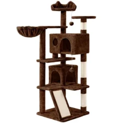 Yaheetech 57"H Plush Cat Tree Condo For Kittens/Small Cats -PawHut Sales Store GUEST 4610e6ea 7224 4061 b0f9 d23621bb4f6f