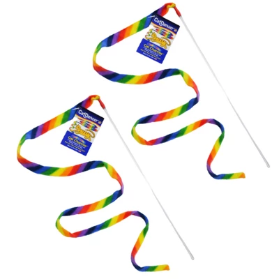 Cat Dancer Rainbow Cat Charmer, 2 Pack 2 Cat Dancer Rainbow Cat Charmer, 2 Pack - Image 2