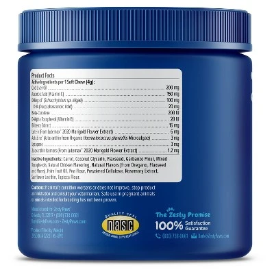 Zesty Paws Senior Advanced Antioxidant Vision Soft Chews For Dogs - Chicken Flavor - 90ct 1 Zesty Paws Senior Advanced Antioxidant Vision Soft Chews For Dogs - Chicken Flavor - 90ct