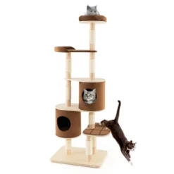 Costway 75'' Multi-layer Wooden Cat Tree Indoor Tower Activity Play Center With 2 Condos 20 Costway 75'' Multi-layer Wooden Cat Tree Indoor Tower Activity Play Center With 2 Condos -PawHut Sales Store GUEST 4ad7d10b b778 40ea 8f26 7ffbae02e5ac