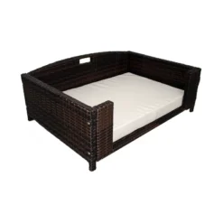 Iconic Pet Beds For Dogs And Cats - Rattan Rectangular Sofa