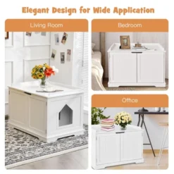 Costway Cat Litter Box Cabinet Furniture Cat Washroom Storage Bench -PawHut Sales Store GUEST 4c78a94c fc63 462b a869 50607eb7fac9