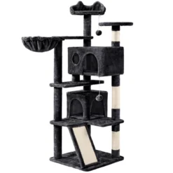 Yaheetech 57"H Plush Cat Tree Condo For Kittens/Small Cats -PawHut Sales Store GUEST 4ce33310 7202 42ec a424 194f21b178a4