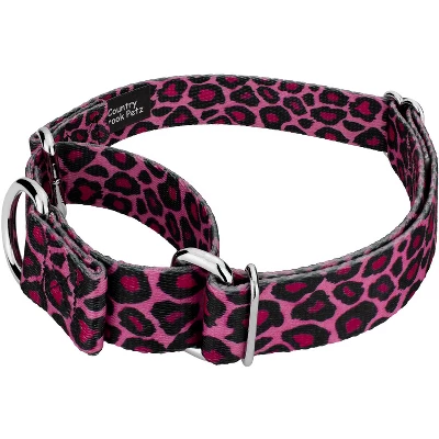 Country Brook Petz Pink Leopard Print Martingale Dog Collar And Leash 2 Country Brook Petz Pink Leopard Print Martingale Dog Collar And Leash - Image 2