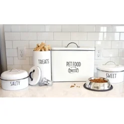Outshine Co White Farmhouse Pet Food Bin - Can Be Personalized -PawHut Sales Store GUEST 50d75c9c aaa1 4412 9e92 55406e949d35