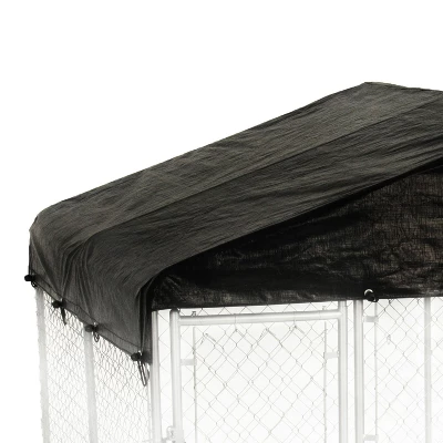 WeatherGuard 10' X 10' Outdoor Kennel Enclosure Waterproof Roof Cover (4 Pack) 4 WeatherGuard 10' X 10' Outdoor Kennel Enclosure Waterproof Roof Cover (4 Pack) - Image 4