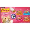 Purina Friskies Prime Filets Surfin' & Turfin' Favorites With Chicken,Tuna, Salmon, Fish And Beef Wet Cat Food - 5.5oz/40ct Variety Pack