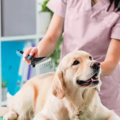 BOSHEL Undercoat Rake For Dogs - Premium Double Sided Dog Grooming Brush - Dog Deshedding Brush - Dematting Comb For Dogs 11 BOSHEL Undercoat Rake For Dogs - Premium Double Sided Dog Grooming Brush - Dog Deshedding Brush - Dematting Comb For Dogs -PawHut Sales Store GUEST 55be7286 2894 42b8 b66e ab7e848549a3