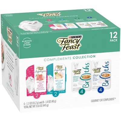 Fancy Feast Complements Collection With Chicken, Tuna, Shrimp, Fish And Salmon Wet Cat Food - 12ct 3 Fancy Feast Complements Collection With Chicken, Tuna, Shrimp, Fish And Salmon Wet Cat Food - 12ct - Image 3