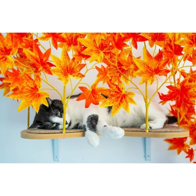 On2Pets Fall Rectangle Cat Canopy Shelves - Orange - 2ct 2 On2Pets Fall Rectangle Cat Canopy Shelves - Orange - 2ct - Image 2