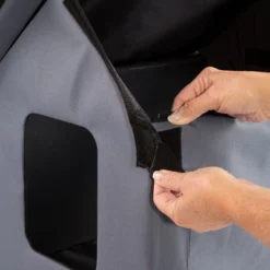 Heated Cat House - Double-Door Cat Bed With Zippered Roof, Pet Heating Pad, Cover - For Garage, Porch, Barn, Or Basement By PETMAKER