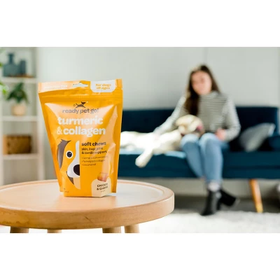 Ready Pet Go Turmeric & Collagen Dog Chews, Hip And Joint Chews For Dogs Mobility & Comfort, Bacon & Cheese Flavor, 90ct 2 Ready Pet Go Turmeric & Collagen Dog Chews, Hip And Joint Chews For Dogs Mobility & Comfort, Bacon & Cheese Flavor, 90ct - Image 2