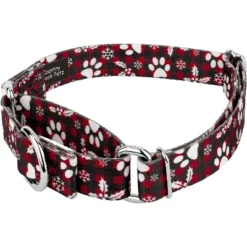 Country Brook Petz Christmas Plaid Martingale Dog Collar