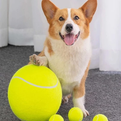 Link Tail Lights Pet Tennis Ball - 9.5" - Exercise Training Dog Toy Durable Rubber And Felt Material - Outdoor/Indoor 4 Link Tail Lights Pet Tennis Ball - 9.5" - Exercise Training Dog Toy Durable Rubber And Felt Material - Outdoor/Indoor - Image 4