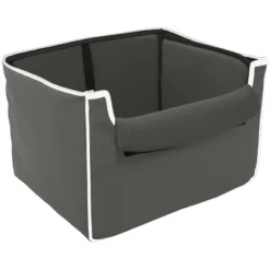 Precious Tails Oxford Pet Collapsible Car Booster Cat And Dog Seat - Gray