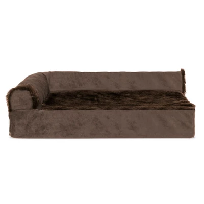 FurHaven Plush & Velvet Deluxe Chaise Lounge Cooling Gel Top Memory Foam Sofa Dog Bed 1 FurHaven Plush & Velvet Deluxe Chaise Lounge Cooling Gel Top Memory Foam Sofa Dog Bed