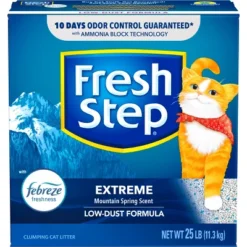 Fresh Step Extreme Scented Litter With The Power Of Febreze Clumping Cat Litter - Mountain Spring