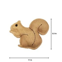 American Pet Supplies 7.5-Inch Eco-Friendly Rustic Jute Squirrel Dog Chew Toy