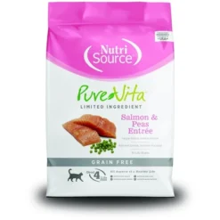 NutriSource PureVita Grain Free Salmon And Peas Entree Dry Cat Food - 15 Lbs